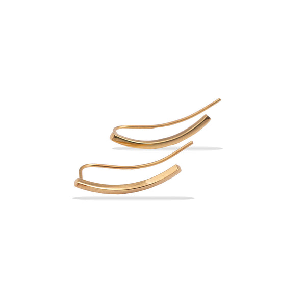 עגילים צמודים בצורת קשת